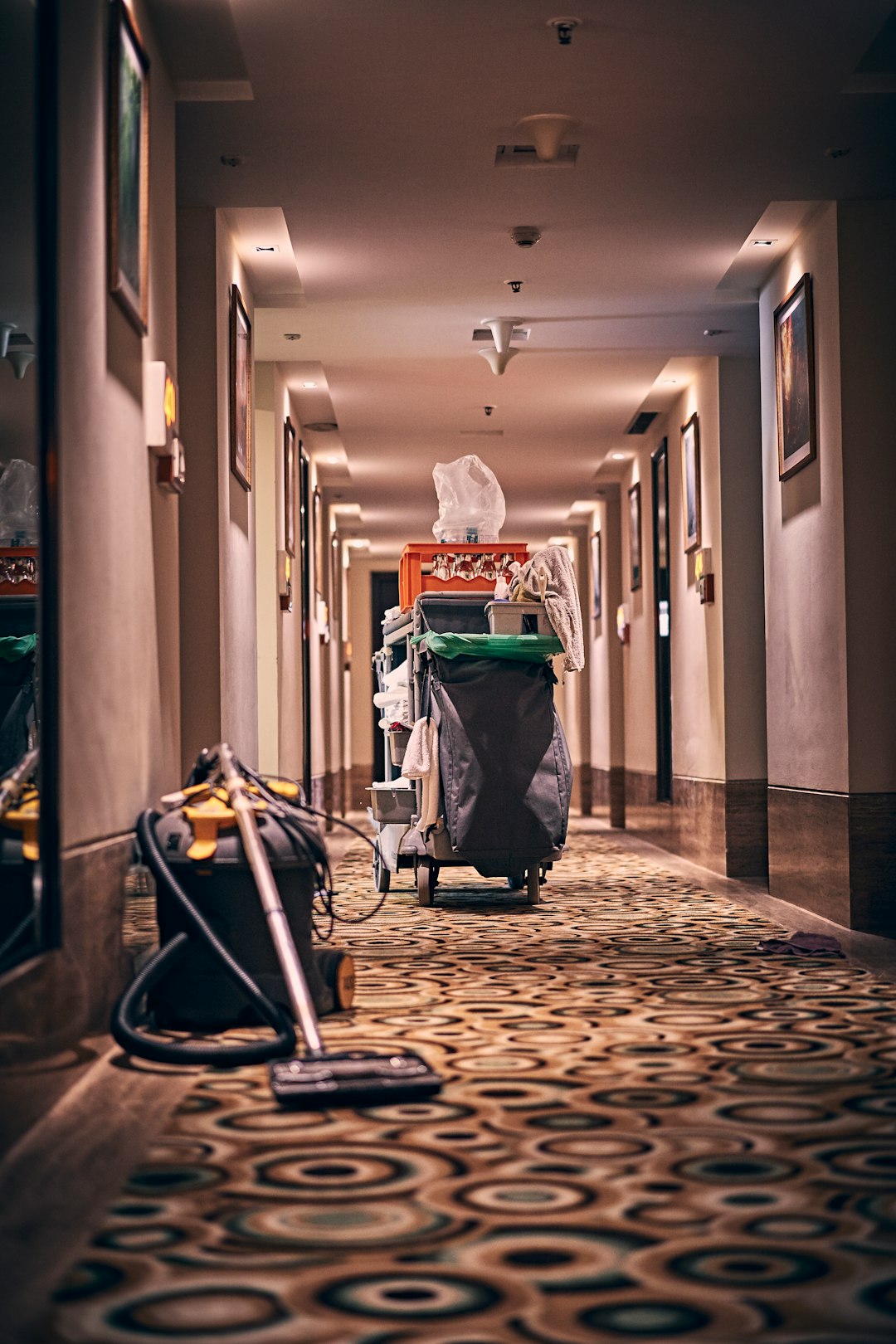why-choose-us Room cleaning items in hallway